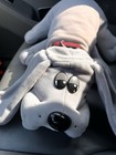 Huge Vintage Tonka Pound Puppy 23  Gray Stuffed Plush Dog Collar Excellent Cond 