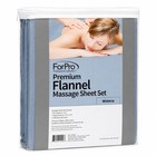 Forpro Premium Flannel 3-piece Massage Sheet Set Wisteria