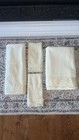The Avanti Look Victorian Towel Set Cream Lace Ribbon 14927 Lot Of 4 Pc 1970 s