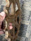 Antique 10 5  Cast Iron Gear Steampunk Industrial Cog Farm Wheel Nice Lamp Base