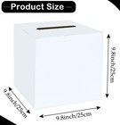 White Card Box For Party Large Gift Card Box Holder 9 8  X 9 8  Money Cards B   