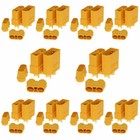 24pcs Amass Xt90 Connectors Plugs Gold Plated Xt90h Male Female With Shell