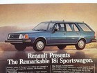 1981 Renault 18i Sportswagon Print Ad 