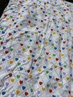 Vintage Sears Young At Heart Rainbow Heart Twin Comforter Blanket Euc Reversible