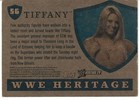 Tiffany Autographed 2008 Topps Wwe Topps Heritage Pro Wrestling Card