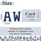Letter Iron On Patches  A-z Alphabet Embroidery Applique Patch  Diy Decorativ   