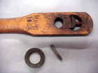 Vtg Singer Treadle Sewing Machine Base Stand Pedal Pulley Wood Pitman Rod Arm