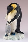 Emperor Penguin With Baby Chick Figurine Resin 3 75  High New 