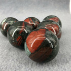 1pc Blood Stone Ball 40mm natural Quartz Crystal Sphere Gem Reiki Healing