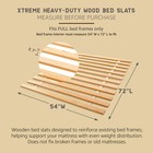 Hercules Xtreme Heavy-duty Solid Pine Wood Bed Slats Bunkie Board  Full Size