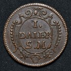 1718  Sweden  Karl Xii  Ae Daler Silvemynt  Mercury  Km 361  Ex Baldwin s Vault