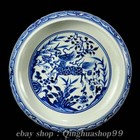 7 6 chinese Blue White Porcelain Qilin Beast Flower Pattern Writing-brush Washer