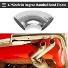  4 Pcs 90 Degree Mandrel Bend Elbow Car Modified Exhaust Pipe Tubing 1 75  Od