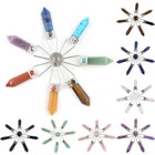 Natural Quartz Crystal Gemstone Energy Generator Point 7 Chakra Stones Healing