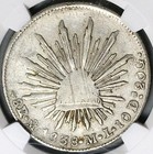 1838-mo Ml Ngc Xf 40 Mexico 8 Reales Cap Rays Scarce Silver Coin  25092701c 