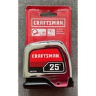 Craftsman 25 Ft Tape Measure Auto-locking Chrome Case Cmht37365 New