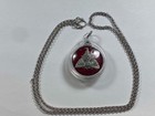 Thai Round Buddha Amulet With 24  Non-tarnish Necklace