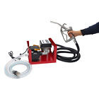 Electric Fuel Transfer Pump Self-priming Oil Diesel Pump 110v   Hoses   Nozzle