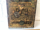 Antique Varnish Cork Top Tin Can With Paper Label