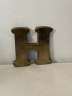 4  Solid Brass H Alphabet Letter X  25    In Thick  Heavy  Gold H
