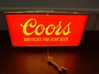 Vintage Light Up Coors Beer Shadow Box Wall Sign