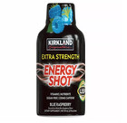 Kirkland Signature Extra Strength Energy Shot 19 Bottles Blue Raspberry 2 Oz