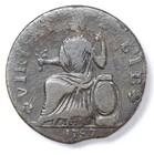 1787 Nova Eborac Seated Left Us Colonial Copper Coin