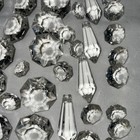 Vintage Chandelier Crystals Lot Of 150 Pieces Crafts