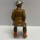 Vintage 1930 s Manoil Barclay Lead Metal Sitting Soldier - Rare  