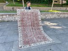 Vintage Handmade Turkish Rug  Oriental Wool Carpet  Distresssed Style Design Rug