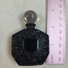 Vintage Ombre Rose Parfum Perfume  25 Oz By Brosseau Black Glass Bottle Art Deco