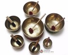 5 -11  Chakra Healing Tibetan Singing Bowl Set -7 Hand Hammered Meditation Bowls