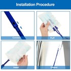 Replacement Handles Compatible With Swiffer Duster Refill  5 Pcs  Blue