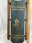 Antique Snow Sled Curved Runners Mark Paris Maine Decorated 34 In Best 19thc