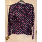 Burton Blue Fleece Underlayer Pink Polka Dots And Cherries Youth Large