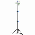 Foldable Iv Pole Stand With Infusion Hooks For Homecare Iv Therapy