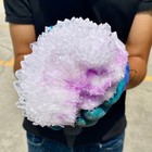 1 96lb Natural White Chrysanthemum Clear Quartz Crystal Cluster Point Specimen