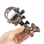 Compound Bow Sight 7 Pin   019  Archery Micro Adjustable Optical Fiber Hunting