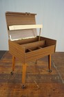 Sewing Table Vintage Sideboard Retro Sewing Cabinet 60s Sewing Cart Walnut 60s 2