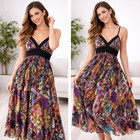 Closeout Lot Of 10 Pc Women Summer Indian Vintage Long Shorts Boho Halter Dress