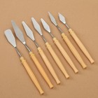 7pcs Stainless Steel Painting Scraper Set Oil Gouache Acrylic Art Palette Knives