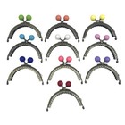 10 Color Purse Frame Bag Kiss Clasp Lock 3 3  Metal Arch Frame Coin Purse Tow   