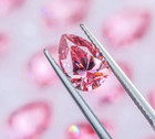 Natural Pink Color Pear Cut 1 Ct Lab Loose Grown Diamond Vvs1 Clarity Certified