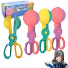  Snow Toys  Snowball Maker 4 Pcs Winter Snowball Tool Kit With Handle For Snow 