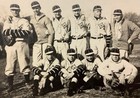 Vintage Baseball Team Photograph Uniform Glove Photo Ooak W