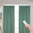 Smart Motorized Curtain Track With Remote Control Electric Curtain Track White