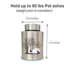 Pet Cremation Urns For Dogs Ashes  Up To 60 Lbs Dog Memorial Keepsake Urns