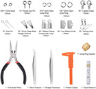 Jewelry Making Kit Tools   Supplies With Pliers  Wires  Findings     1200  Pcs