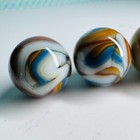Mint 6 Lot Classic Jabo Swirl Slag Aventurine Vintage Marbles Mib Collection Das