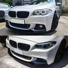 Gloss Black Front Bumper Lip Splitter Bmw 5 Series F10 M Sport 2011-2016